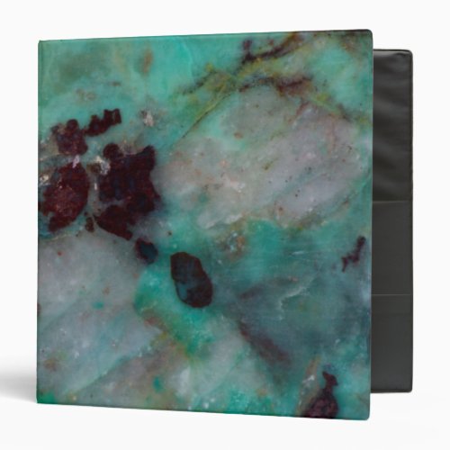 Blue Chrysocolla Jasper 3 Ring Binder