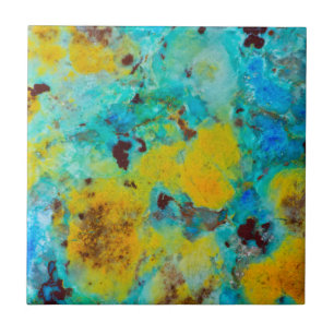 Blue Chrysocolla Jasper Ceramic Tile