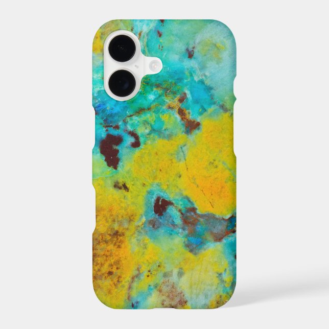 Blue Chrysocolla Jasper Iphone Case (Back)