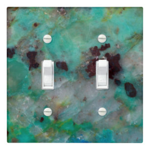 Blue Chrysocolla Jasper Light Switch Cover