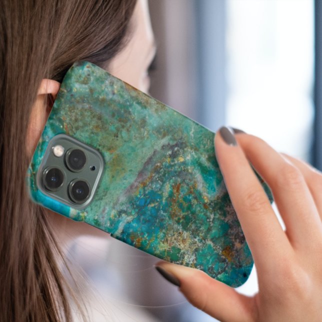 Blue Chrysocolla Mineral Stone Case-Mate iPhone Case (In Situ)