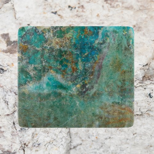 Blue Chrysocolla Mineral Stone Cutting Board