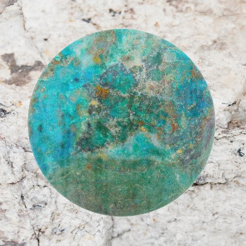 Blue Chrysocolla Mineral Stone Cutting Board