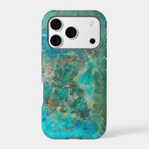 Blue Chrysocolla Mineral Stone Iphone 18 Pro Case