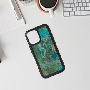 Blue Chrysocolla Mineral Stone iPhone 16 Case