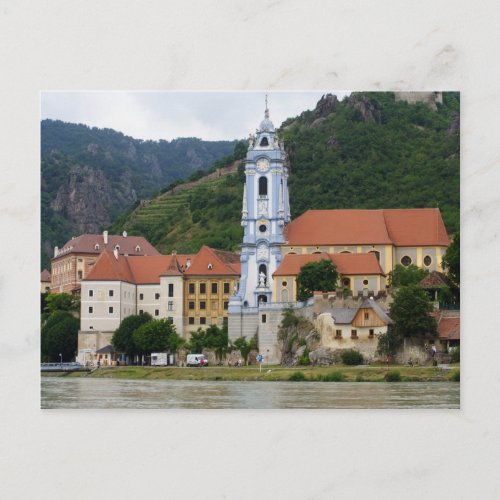 Blue Church in Drnstein Postcard