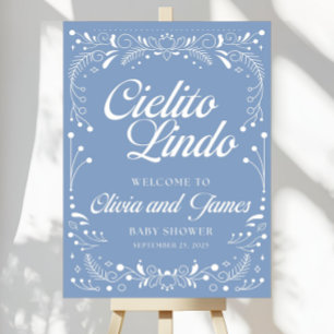Blue Cielito Lindo Welcome Sign Cielito Lindo Baby