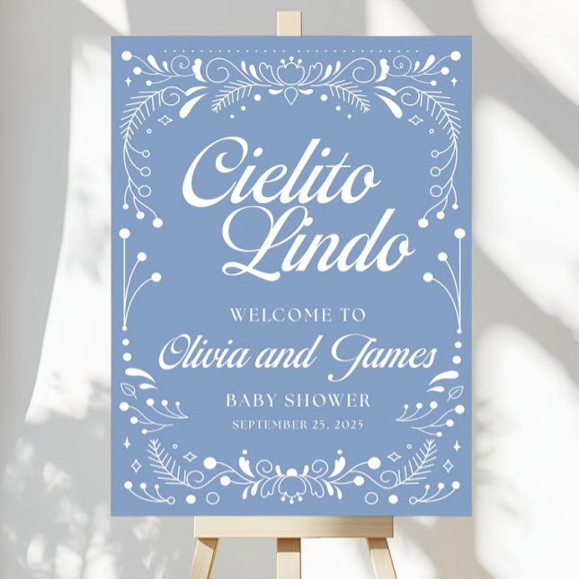Blue Cielito Lindo Welcome Sign Cielito Lindo Baby (Creator Uploaded)