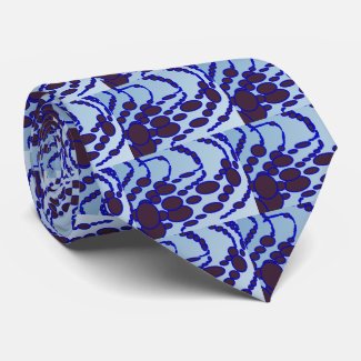 blue circle 5723 abstract art tie