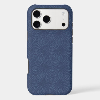 Blue Circle Geometric Pattern iPhone 17 Pro Max Case