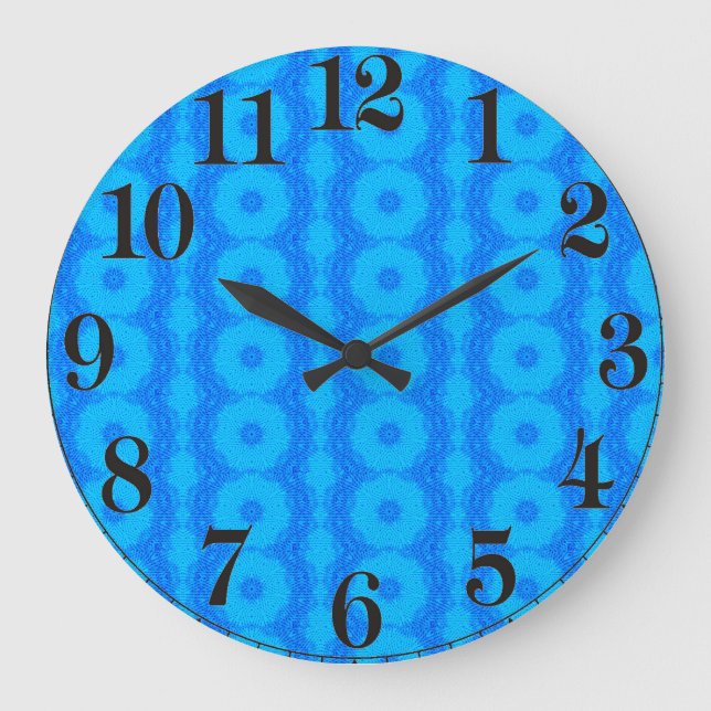 Blue Circle Material Design for Acrylic Wall Clock (Front)