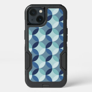 Blue Circle Pattern iPhone 13 Case