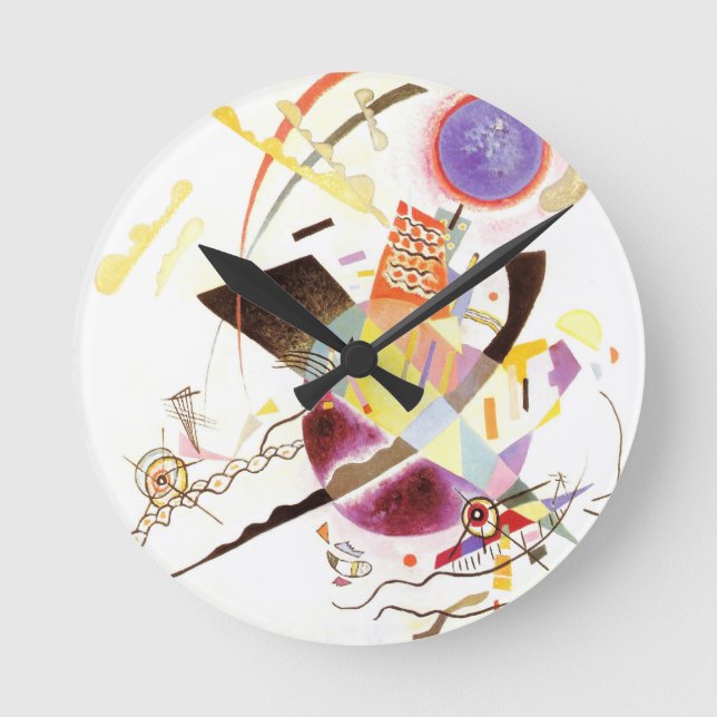 Blue Circle Round Clock (Front)