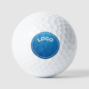 Blue circle, Round logo, Circular badge, Button de Golf Balls