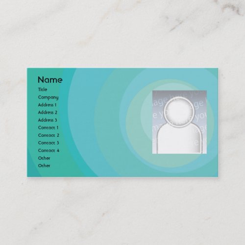 Blue Circle Shades _ Business Business Card