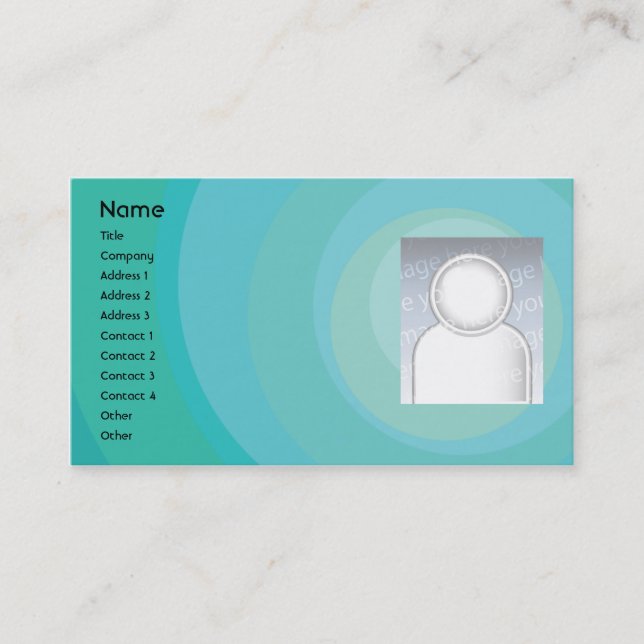 Blue Circle Shades - Business Business Card (Front)