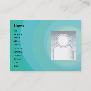 Blue Circle Shades - Chubby Business Card
