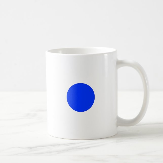 Blue Circle Square CircleTrans-3 The MUSEUM Zazzle Coffee Mug (Right)