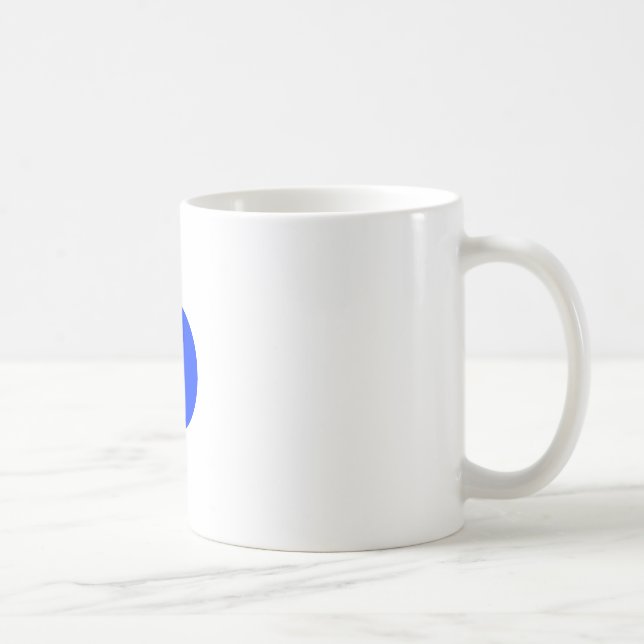 Blue Circle Square CircleTrans-3 The MUSEUM Zazzle Coffee Mug (Right)