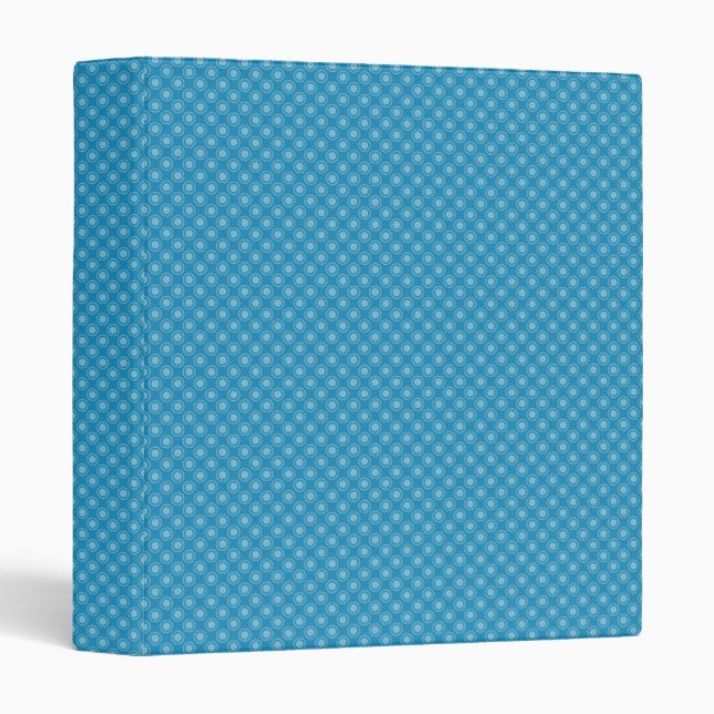 Blue Circles 3 Ring Binder (Front/Spine)