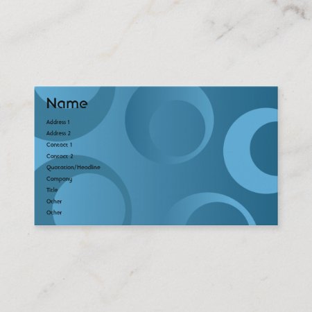 Blue Circles - Business Business Card