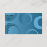 Blue Circles - Business Business Card at Zazzle