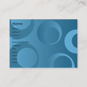 Blue Circles - Chubby Business Card