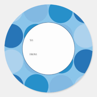 Blue Circles Gift Tag