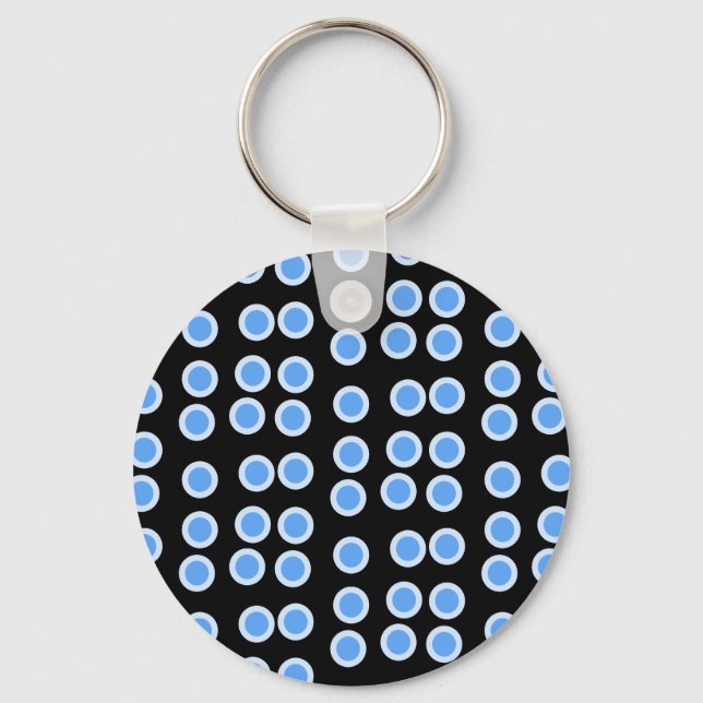 Blue Circles Keychain (Front)