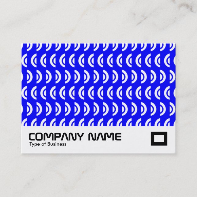 Blue Circles Pattern Business Card (Front)