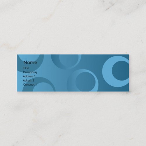 Blue Circles - Skinny Business Cards