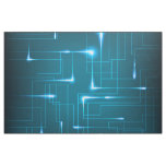 Blue circuit board design fabric