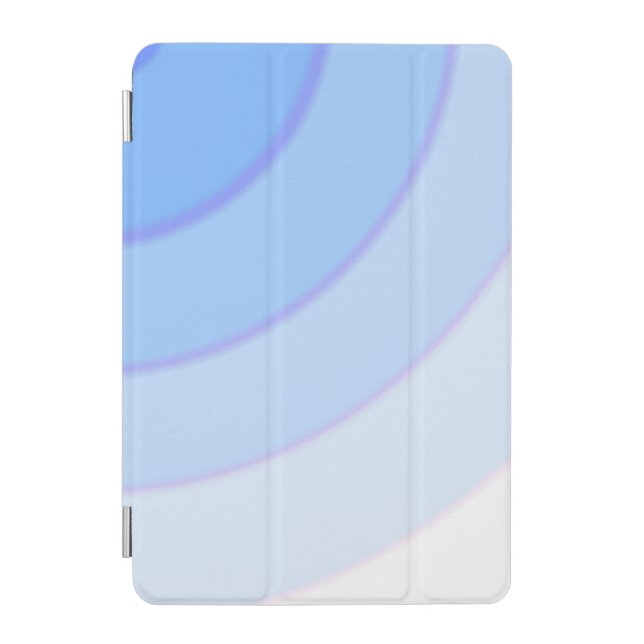 Blue Circular Swirls  iPad Smart Cover (Front)