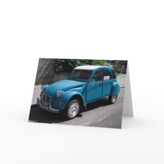 Blue Citroën 2CV Card