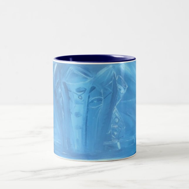Blue City Crew Two-Tone Coffee Mug (Center)