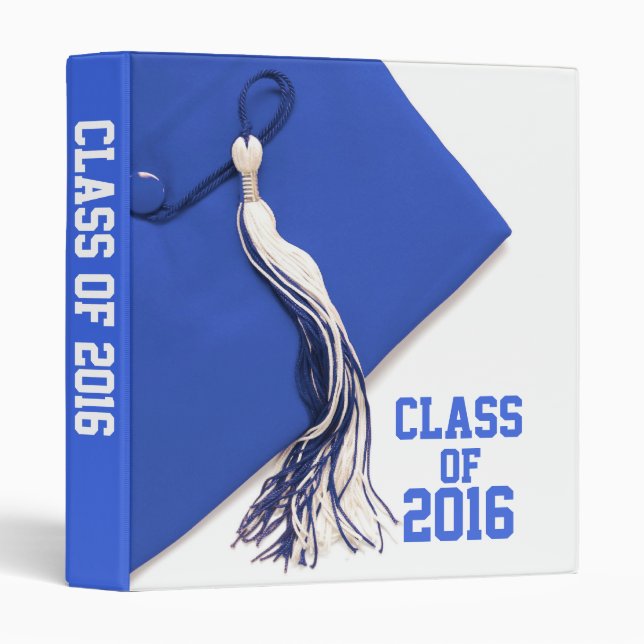 Blue Class of 2016 Graduation 1" Photo Album Binder (Front/Spine)