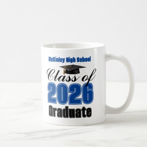 Blue Class of 2026 Graduation Keepsake