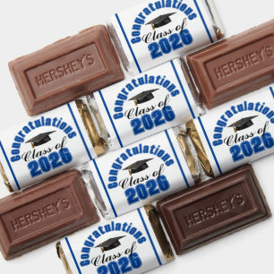 Blue Class of 2026 Graduation Party Hershey's Miniatures