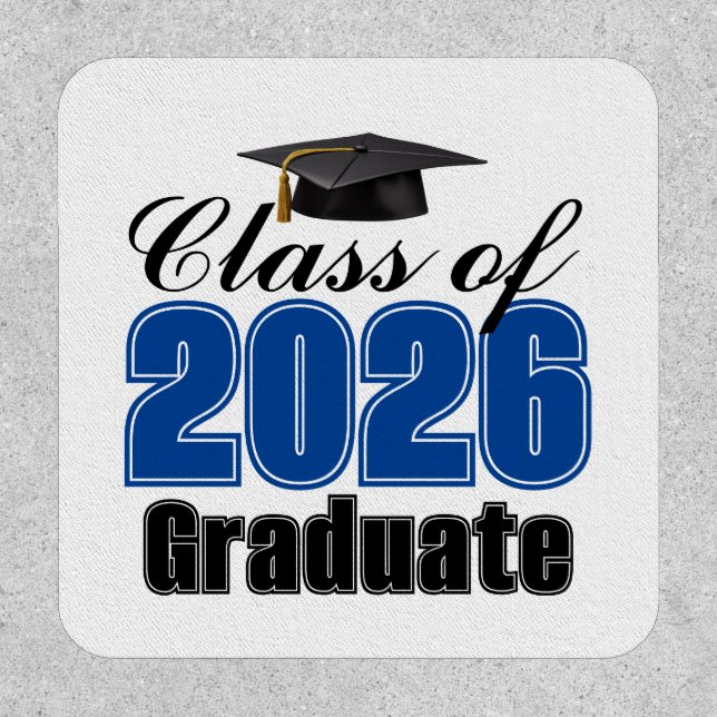 Blue Class of 2026 Graduation Patch (Front)