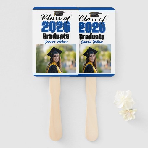 Blue Class of 2026 Photo Custom Graduation Photo