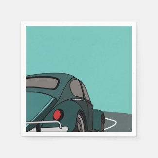 Blue Classic Car Birthday