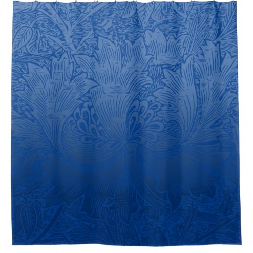 Blue Classic William Morris Floral Shower Curtain