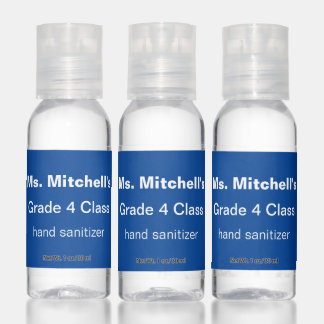 Blue Classroom Hand Sanitizer