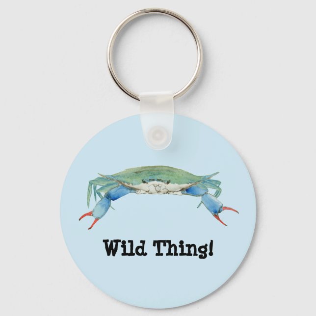 Blue Claw Crab Keychain (Front)
