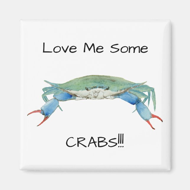 Blue Claw Crab Magnet (Front)