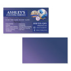 blue Cleaning Service Business Card