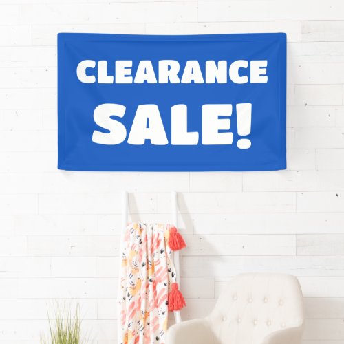 Blue Clearance Sale Banner
