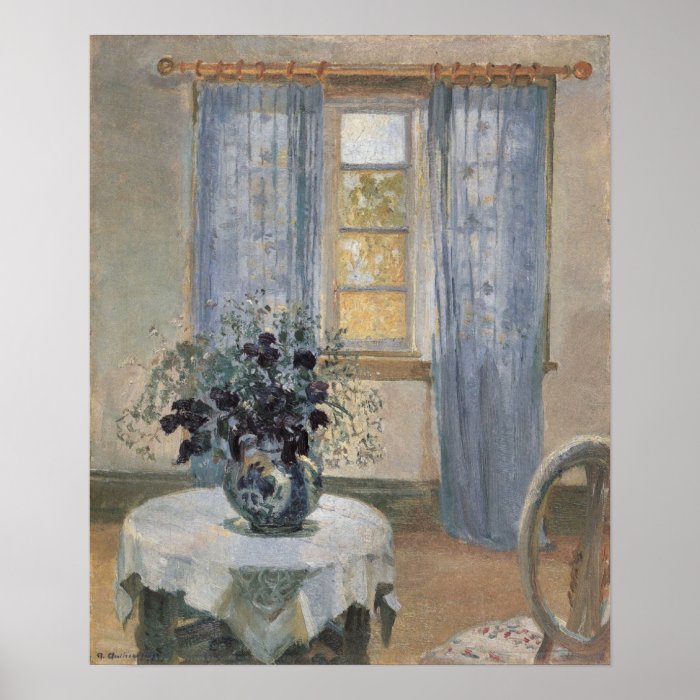 Blue Clematis in the Artist's Studio, Anna Ancher Posters