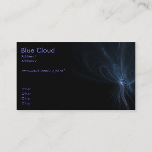 Customizable Blue Cloud Business Card Template