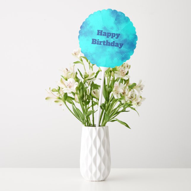 Blue Cloud Effect Balloon (Vase)